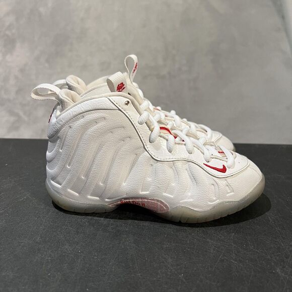 Nike Little Posite One Shoes Youth 11C Thank You Bag Just Do It Rose CU1055-100 - Picture 1 of 10